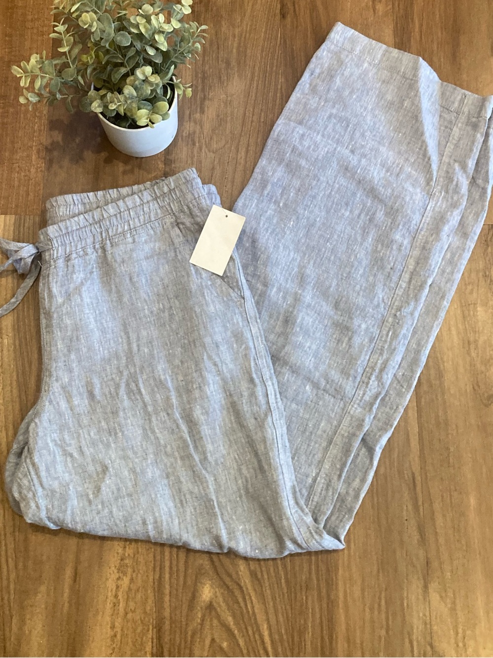 Allen Allen 100% Linen Pants - Picture 2 of 6